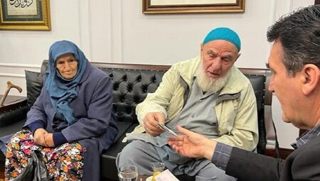 96 yaşındaki Ali dede ve 92 yaşındaki eşi Fadime nineden duygulandıran yardım