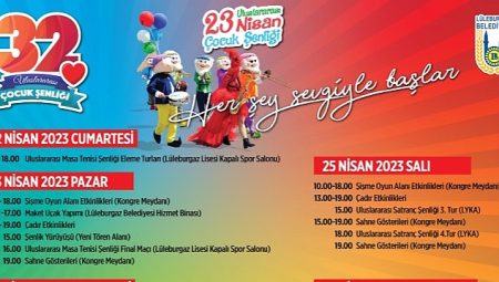 23 Nisan 32. Uluslararası Çocuk Şenliği’nde geri sayım!