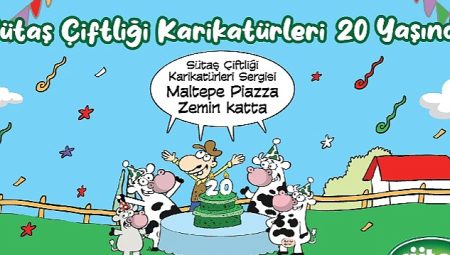 Sütaş Çiftliği Karikatürleri Sergisi Maltepe Piazza AVM’de